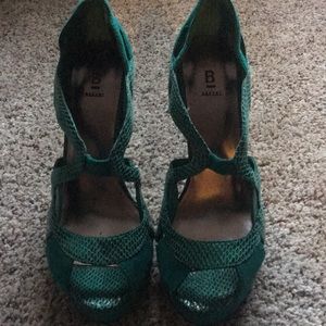 Blue-Green Baker Heels
